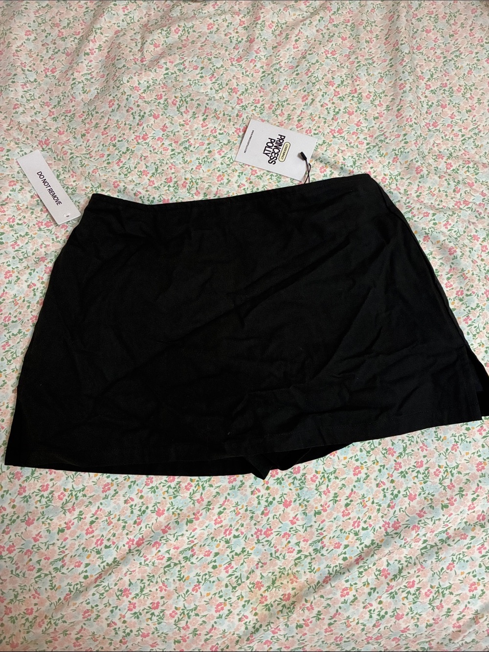 Princess Polly Black Mini Skort